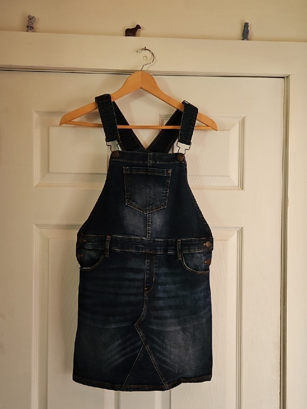 SO Dark Blue Denim Dress with Contrast Topstitching Girls 16